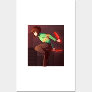 Chara glitchtale Posters and Art